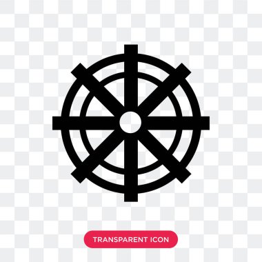 Saydam arka plan üzerinde gemi izole gemi tekerlek vektör simgesi 