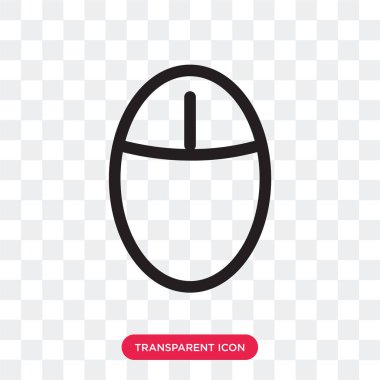 Saydam arka plan üzerinde fare logo izole fare vektör simgesi