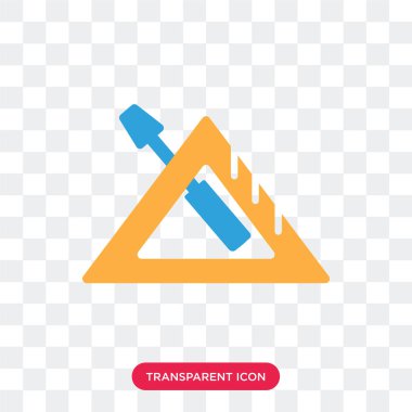 Saydam arka plan üzerinde Protr izole iletki vektör simgesi