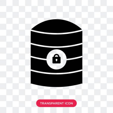 Sunucu anahtar vektör simgesi üzerinde şeffaf arka plan, izole hizmet