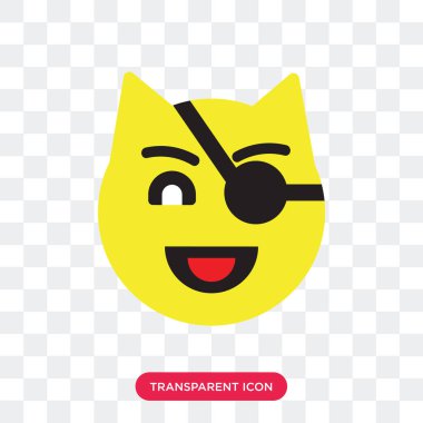 Saydam arka plan üzerinde kedi logo des izole kedi vektör simgesi