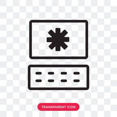 Saydam arka plan üzerinde Progr izole programcı vektör simgesi