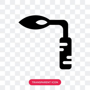 Saydam arka plan üzerinde kaynakçı lo izole kaynakçı vektör simgesi