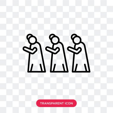 Saydam arka plan üzerinde İslam Cuma namazı logo tasarımı izole İslam Cuma namazı vektör simgesi