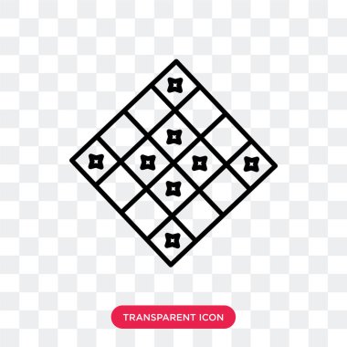 Saydam arka plan üzerinde tespih logo tasarımı izole tespih vektör simgesi