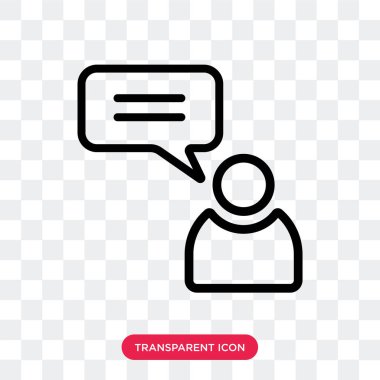 Saydam arka plan üzerinde alan izole röportaj vektör simgesi