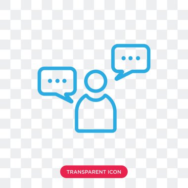 Saydam arka plan üzerinde Kullanıcı logosu d izole Kullanıcı vektör simgesi