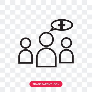 saydam arka plan üzerinde insanlar lo izole insanlar vektör simgesi