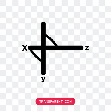 Saydam arka plan üzerinde R izole dik üçgenin vektör simgesi