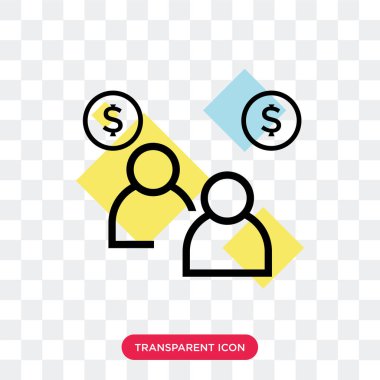 Saydam arka plan üzerinde Exchang izole Exchange vektör simgesi