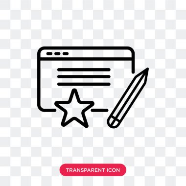 Saydam arka plan üzerinde izole vektör simge değerlendirme lo değerlendirme