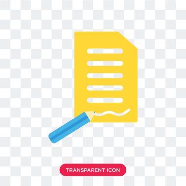 Saydam arka plan üzerinde Contrac izole sözleşme vektör simgesi