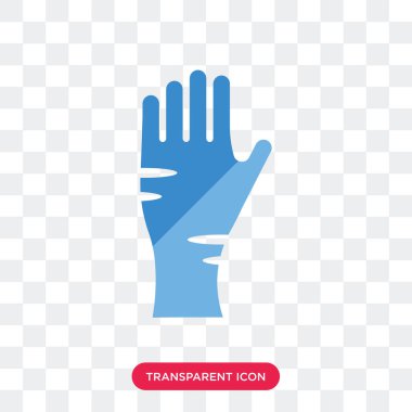 Saydam arka plan üzerinde erkekler Han izole erkek el vektör simgesi