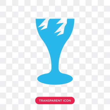 Saydam arka plan üzerinde Bro izole kırılmış cam vektör simge