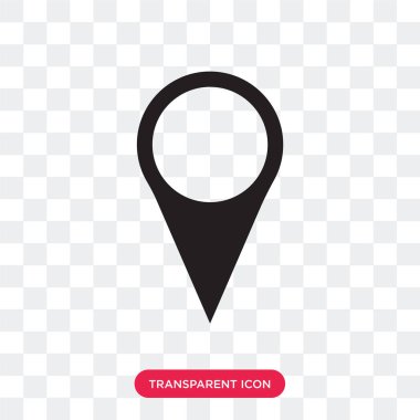 Saydam arka plan üzerinde banın izole yer tutucu vektör simgesi