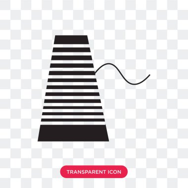 saydam arka plan üzerinde iş parçacığı lo izole iş parçacığı vektör simgesi