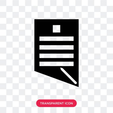 Saydam arka plan üzerinde Contrac izole sözleşme vektör simgesi