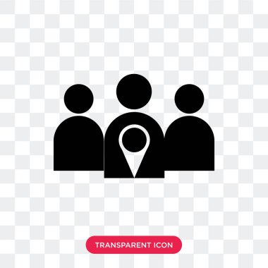 Vektör simgesi üzerinde şeffaf arka plan, izole monitör 