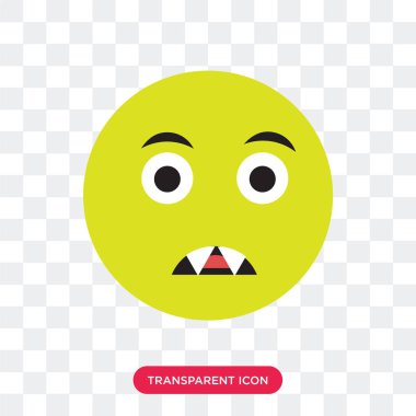 Saydam arka plan üzerinde vampir izole vampir vektör simgesi 