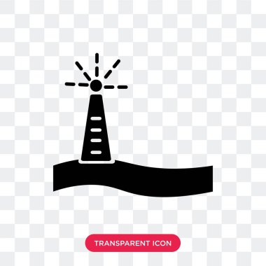 Işık ışık vektör simgesi üzerinde şeffaf backgr izole