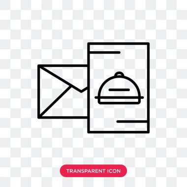 Saydam arka plan üzerinde paketi logo tasarımı izole paket vektör simgesi