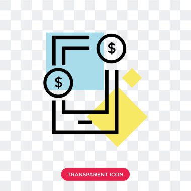 Saydam arka plan üzerinde akıllı izole Smartphone vektör simgesi