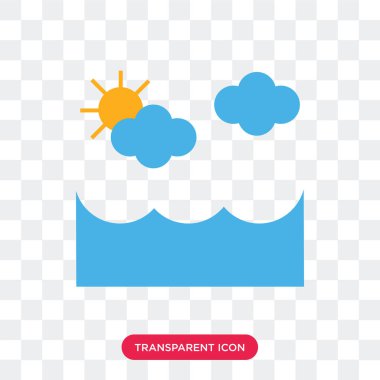 Saydam arka plan üzerinde gündoğumu izole gündoğumu vektör simgesi 