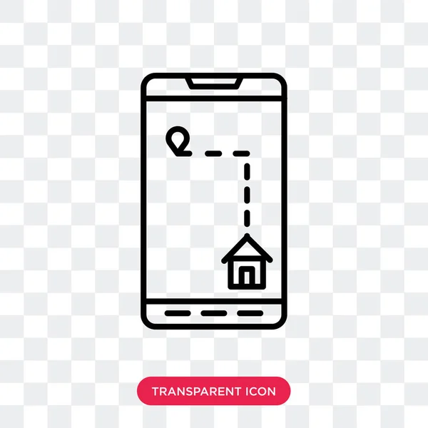 Icône vectorielle de téléphone isolé sur fond transparent, Conception de logo de téléphone — Image vectorielle