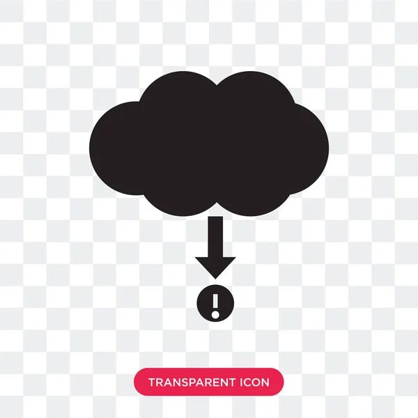 Cloude πληροφορίες διανυσματικά εικονίδιο απομονώνονται σε διαφανές φόντο, Clou — Διανυσματικό Αρχείο