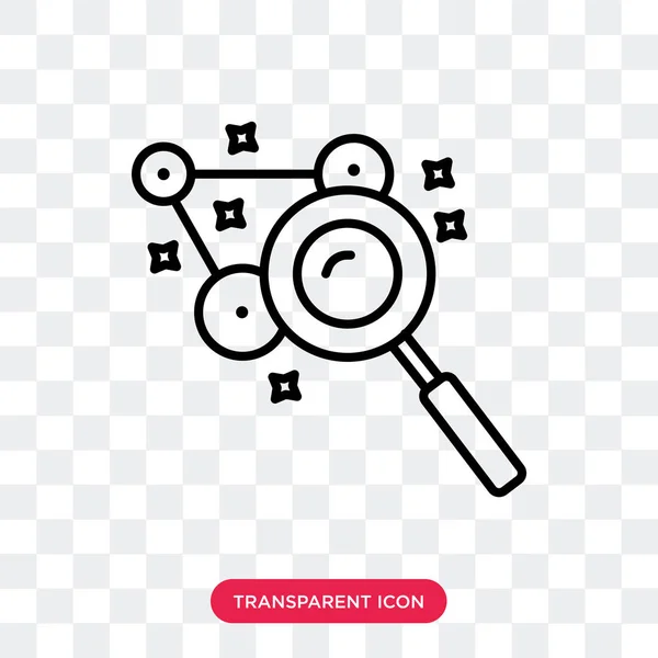 Icona vettoriale di ricerca isolata su sfondo trasparente, Design logo di ricerca — Vettoriale Stock