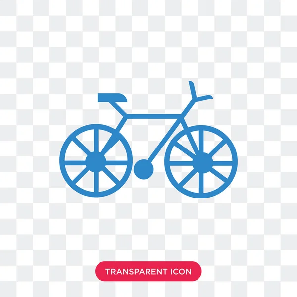 Bicycle vector icon isolated on transparent background, Bicycle — Stock Vector