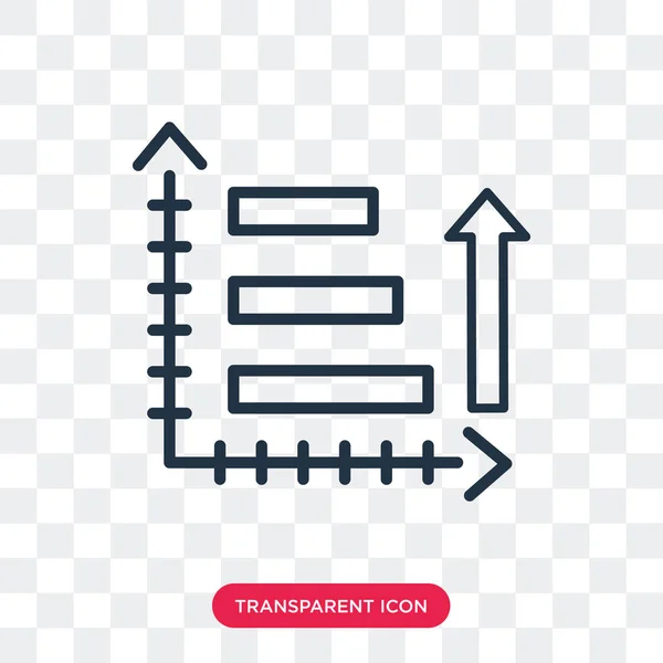 Analytics wektor ikona na białym tle na przezroczystym tle, projektowanie logo Analytics — Wektor stockowy