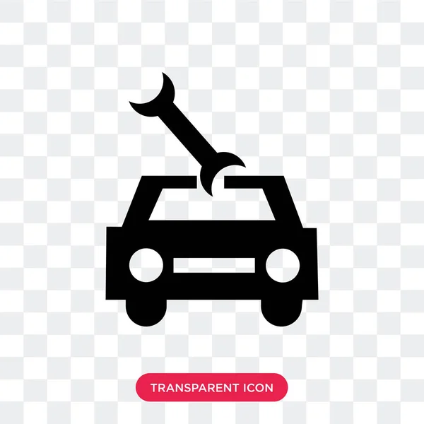 Auto monteur vector pictogram geïsoleerd op transparante achtergrond, auto — Stockvector