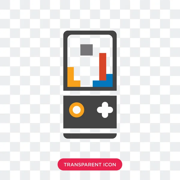 Videogame vector icon isolated on transparent background, Videog — Stock Vector