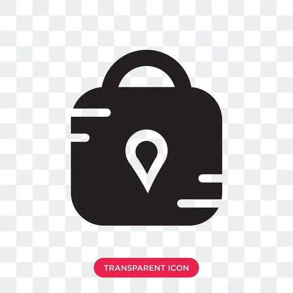 Icono de vector de candado aislado sobre fondo transparente, candado — Vector de stock