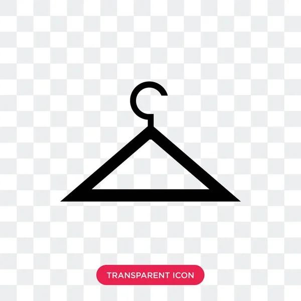 Hanger vector pictogram geïsoleerd op transparante achtergrond, Hanger lo — Stockvector