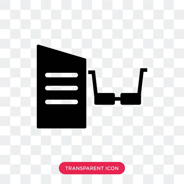 Reading vector icon isolated on transparent background, Reading — Stock Vector