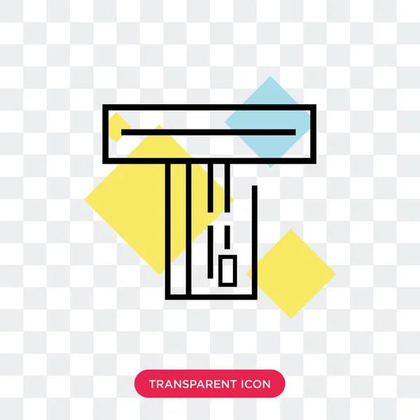 Icona vettoriale della carta isolata su sfondo trasparente, logo della carta d — Vettoriale Stock