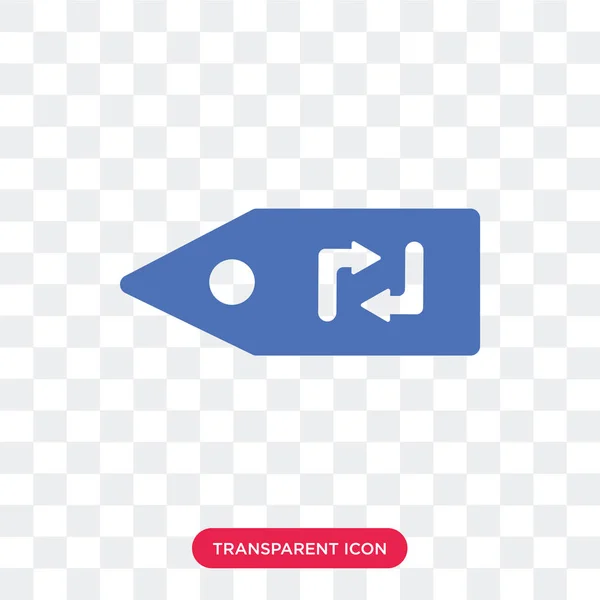 Recycling Label vector pictogram geïsoleerd op transparante achtergrond, — Stockvector
