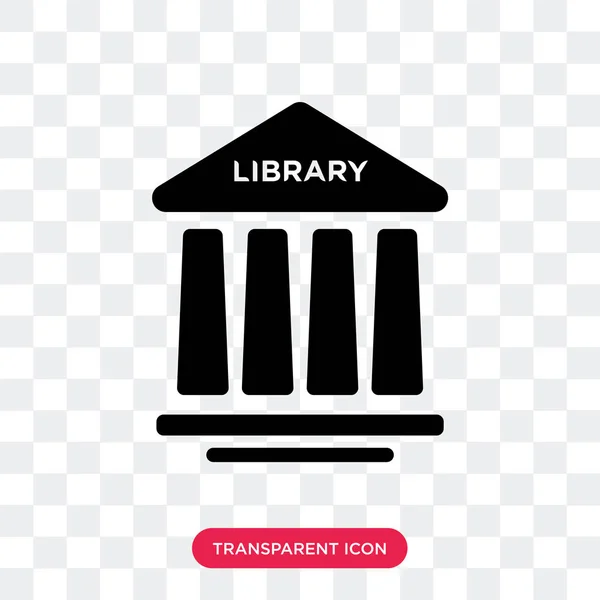 Library vector icon isolated on transparent background, Library