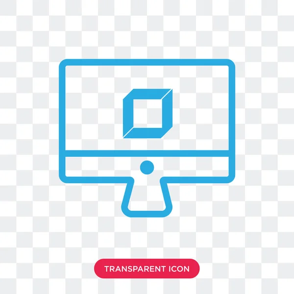 Icona vettoriale 3d isolata su sfondo trasparente, logo 3d desig — Vettoriale Stock