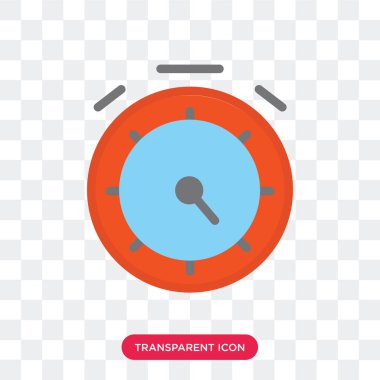 Saydam arka plan üzerinde Mari izole Chronometre vektör simgesi