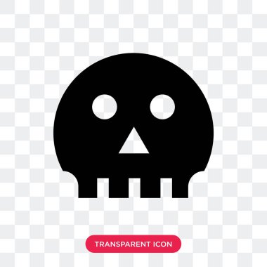 Saydam arka plan üzerinde korsan lo izole korsan vektör simgesi