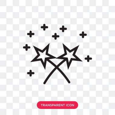 Saydam arka plan üzerinde yıldız logo d izole vektör yıldız simgesi