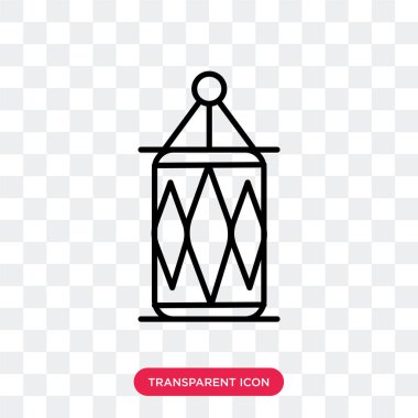 Saydam arka plan üzerinde Arapça lamba logo tasarımı izole Arapça lamba vektör simgesi