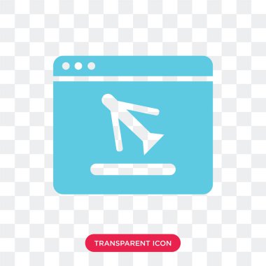 Saydam arka plan üzerinde tarayıcı izole tarayıcı vektör simgesi 