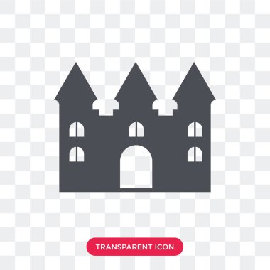 Saydam arka plan üzerinde Bo izole bouncy kale vektör simgesi