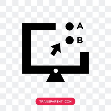 Saydam arka plan üzerinde Onli izole çevrimiçi deneme vektör simgesi