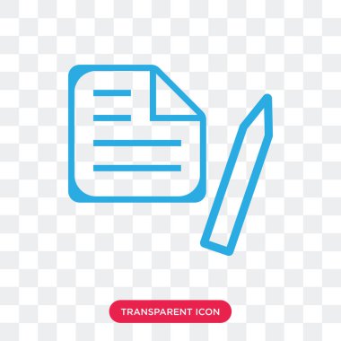 Saydam arka plan üzerinde Clipbo izole Pano vektör simgesi