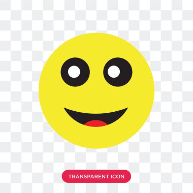 Saydam arka plan üzerinde Surpri izole sürpriz vektör simgesi